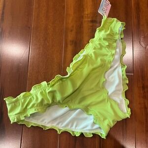 Lettuce Edge Bikini Bottom Lime Green Sundazed Grasshopper Swim New Size Small